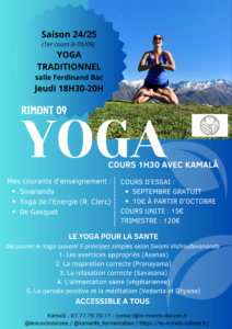 Cours de Yoga Ariège